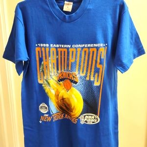 Vintage NY Knicks Eastern Conference Champions 1999 T-Shirt New. Single stitch